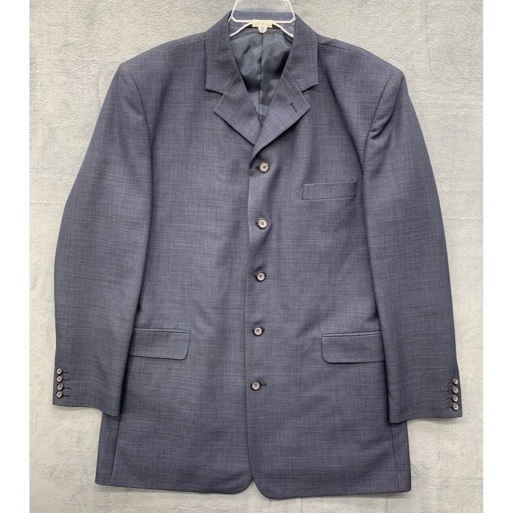 Alberto Celini Blazer 44L Men Single Breasted Gray Modern Contemporary Church